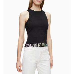 Calvin Klein dámské černé tílko Degrade - L (BAE)